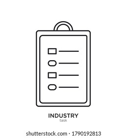 Task vector illustration lineal color and filled design
