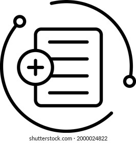Task Vector Line Icon Design
