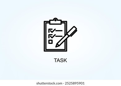 Task Vector Or Logo Sign Symbol Illustration