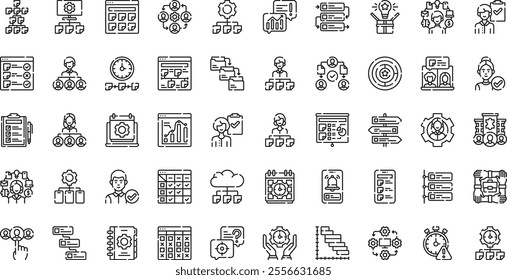 Tasking icons High-Quality Vector Icons Collection with Editable Stroke. Ideal for Professional and Creative Projects.
