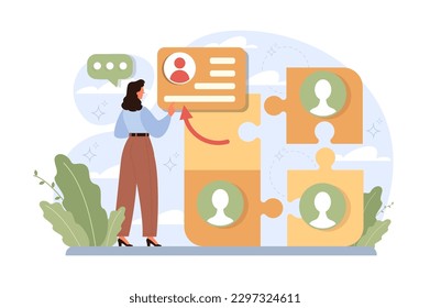 Tasking. Setting and following schedule. Time optimization of female office character. Checklist making. Successful business project management, planning and implementation. Flat vector illustration