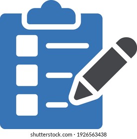 tasklist vector glyph colour icon