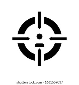 Tasks black icon, concept illustration, vector flat symbol, glyph sign.