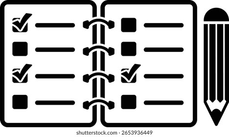 tasks checklist list tick check done clipboard file 11662