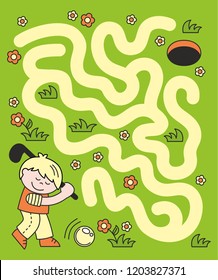 Tasks for children. Labyrinth
