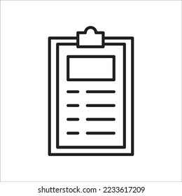 Tasks. Clipboard icon. Task done. Signed approved document icon. Vector illustration - Eps 10 