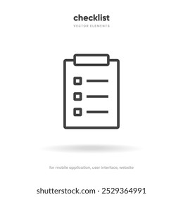 Tasks clipboard icon. Task done sign. Approved document icon. Project completed. Check Mark sign. Worksheet sign. Application form. Fill in the form. Report. Checklist icon