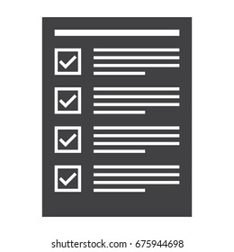 Tasks completed concept with todo list, vector silhouette