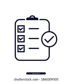 Tasks Completed vector icon, Tasks Completed Vector illustration