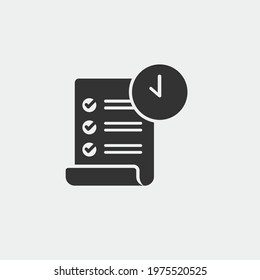 Tasks to do vector icon illustration sign