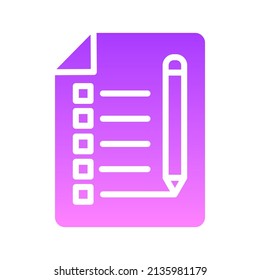Tasks Glyph Gradient Symbol Design
