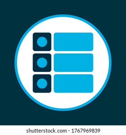 Tasks icon colored symbol. Premium quality isolated list element in trendy style.