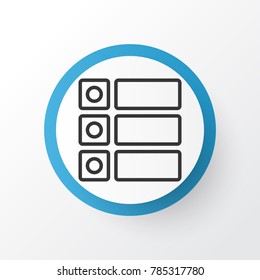 Tasks icon symbol. Premium quality isolated checklist element in trendy style.
