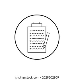 tasks icon vector on white background
