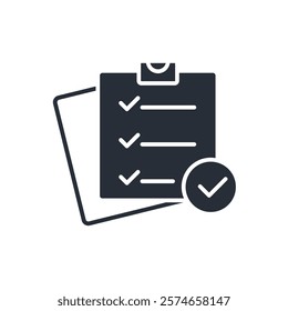 Tasks icon. vector.Editable stroke.linear style sign for use web design,logo.Symbol illustration.