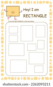 Tareas para niños. Formas aprendiendo. Educación temprana. Rastreo de hoja de cálculo para niños. Práctica de escritura a mano preescolar. Juego de geometría. Actividad mazista. Las líneas discontinuas juegan y estudian el libro de la página. 
