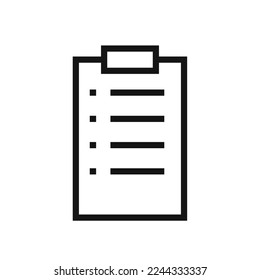 Tasks line icon isolated on white background. Black flat thin icon on modern outline style. Linear symbol and editable stroke. Simple and pixel perfect stroke vector illustration. 