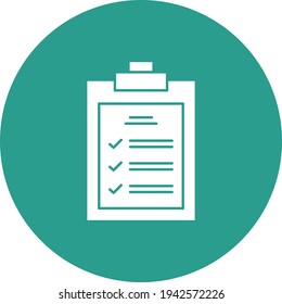 Tasks, List icon vector image. Can also be used for project management. Suitable for use on web apps, mobile apps and print media.