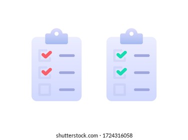 Tasks. Vector icon. Clipboard - vector icon. Clipboard icon. Task done. Signed approved document icon. Project completed. Check Mark sign. Worksheet sign. Vector illustration. Survey. Extra options.