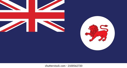 Tasmania Flag Vektorsymbol .