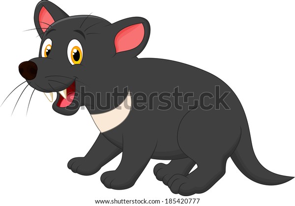 Tasmanian Devil Cartoon Stock Vector (Royalty Free) 185420777