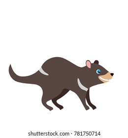 Tasmanian Devil Cute Cartoon Children Style Stock Vector (Royalty Free ...