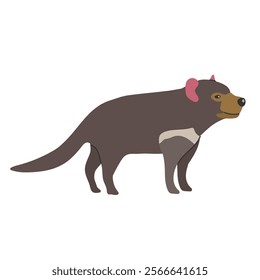 Tasmanian devil icon clipart avatar logotype isolated illustration