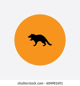 Tasmanian Devil icon silhouette vector illustration