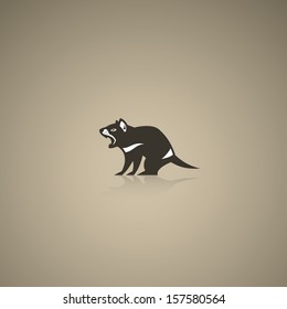 Tasmanian devil - vector illustration