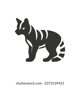 Tasmanian Tiger Icon on White Background - Simple Vector Illustration