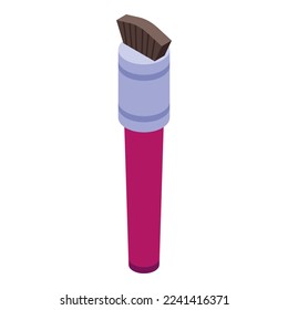 Tassel brush icon isometric vector. Make up. Cosmetic tool
