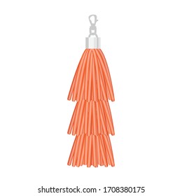 Tassel brush vector icon.Cartoon vector icon isolated on white background tassel brush.