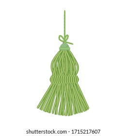 Tassel brush vector icon.Cartoon vector icon isolated on white background tassel brush.