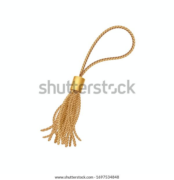 Tassel Isolated On White Background Vector Stock Vector Royalty Free 1697534848