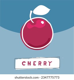 Icono de la frescura del cerezo, con la inscripción CHERRY