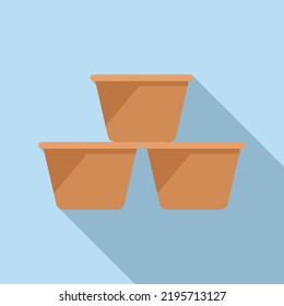 Taste coffee capsule icon flat vector. Espresso cafe. Tea bar