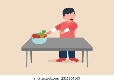 Concepto de expresión de gusto. Información de contacto. Ilustración vectorial plana de color.