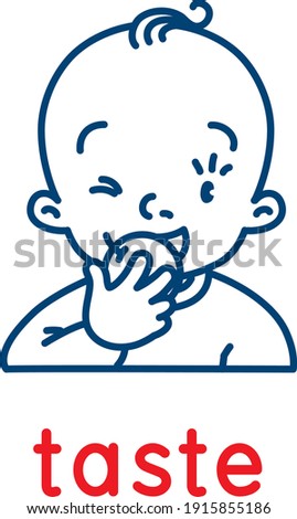 Taste. Icon of one of five senses