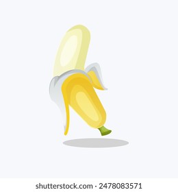 A Taste of Summer Juicy Banana Vector Graphic