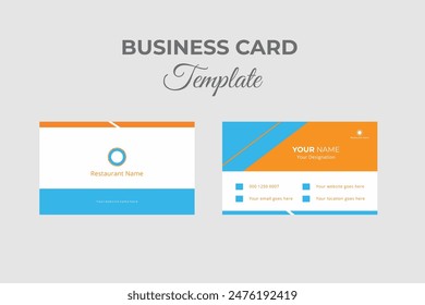 Tentaciones de sabor Diseño de concepto único de tarjeta de restaurante