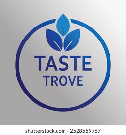 A taste trove logo design vector illustration