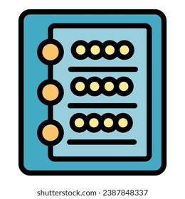 Taster wine menu icon outline vector. Sommelier drink. Glass bottle color flat