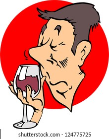 tasting wine