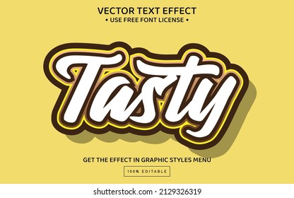 Tasty 3D editable text effect template