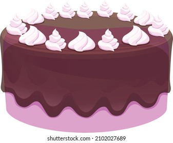 tasty birthday cake vector .