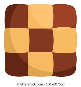 Tasty biscuit icon. Flat illustration of tasty biscuit vector icon for web