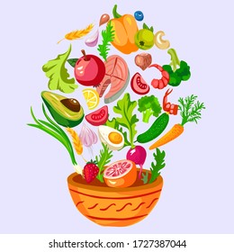 tasty bouquet with vegetables and fruits