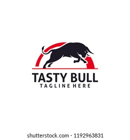 Tasty bull logo design