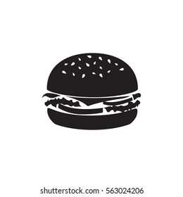 Tasty burger vector icon for web design and mobile application user interface