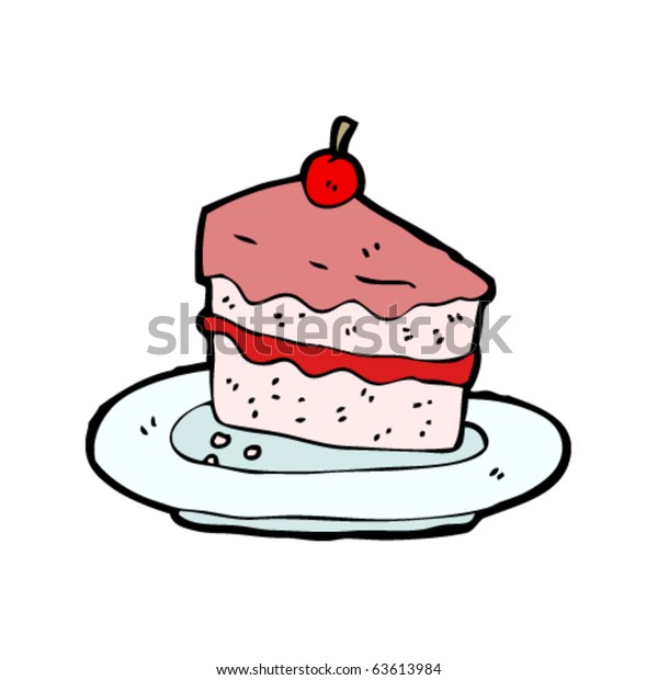 Tasty Cake Cartoon Stock Vector Royalty Free